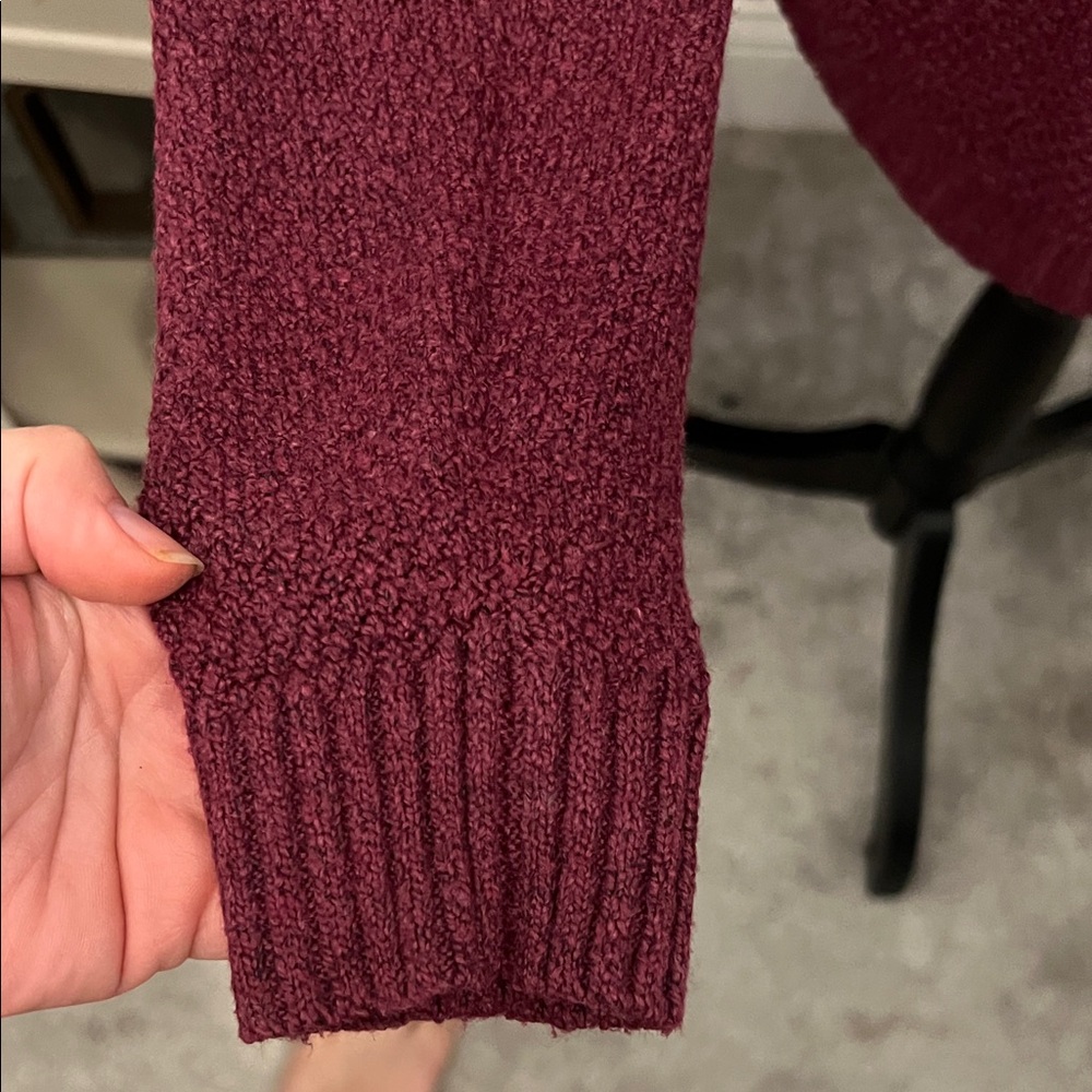 Pink Clover Deep Red Crew Neck Sweater - Picture 4 of 6